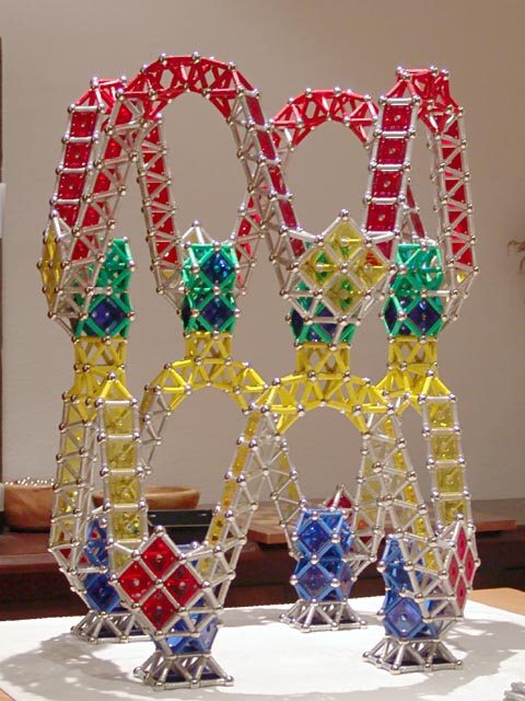 GEOMAG constructions: Chapel 2, support structure stacked twice