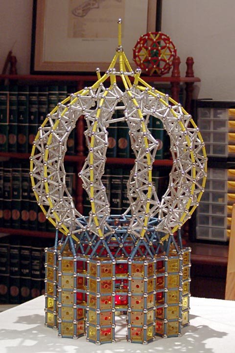 GEOMAG constructions: Chapel 3 with upright dome, side view