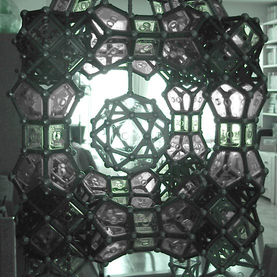 GEOMAG constructions: Cube on columns, 2