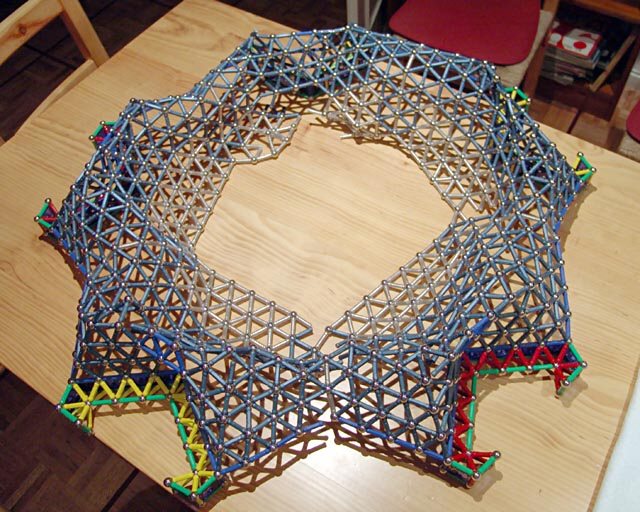 GEOMAG constructions: Collapsed spherical cup to scale 4