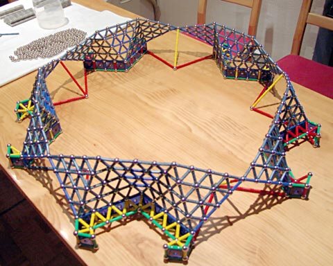 GEOMAG constructions: Construction of the spherical cup to scale 4, 1