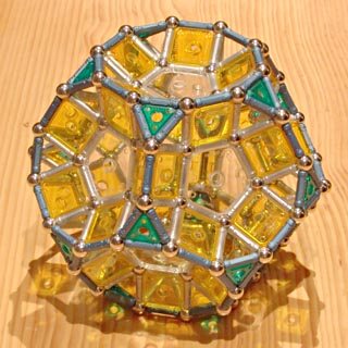 GEOMAG constructions: Truncated regular dodecahedron