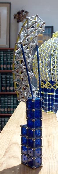 GEOMAG constructions: element of the main dome of the Taj Mahal to scale 1:50, view 2