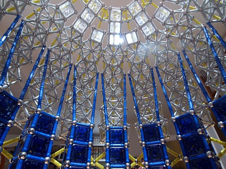 GEOMAG constructions: Main dome of the Taj Mahal to scale 1:50, inside view