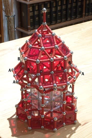 GEOMAG constructions: Minor dome of the Taj Mahal, view 2