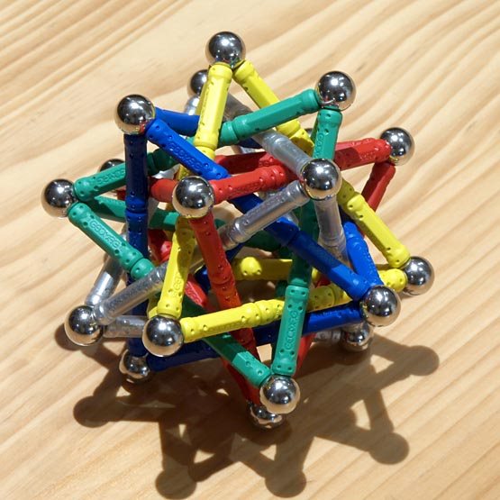 GEOMAG constructions: Compound of five tetrahedra, view 1