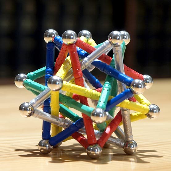 GEOMAG constructions: Compound of five tetrahedra, view 3